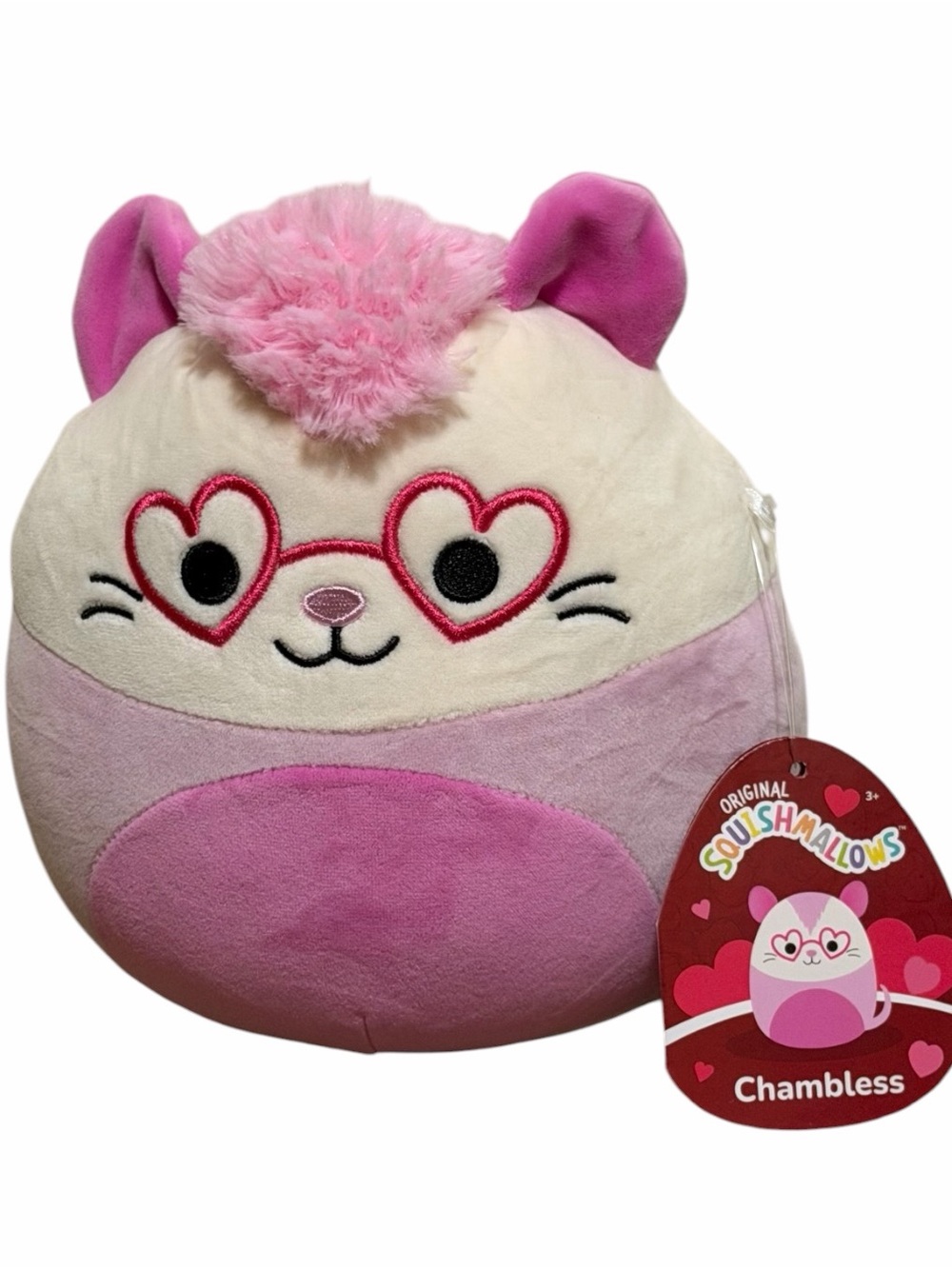 Squishmallows 12” Chambless the Possum Pink Valentine’s Day Exclusive